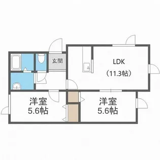 パレスGB【1階】の間取り