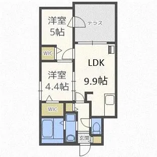 ルイズ24軒【1階】の間取り