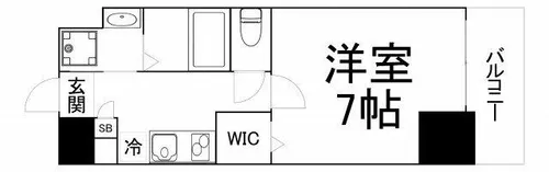 アドバンス大阪城アンジュ【2階】の間取り
