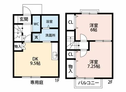 デュープレックス刈谷市駅南【1階】の間取り