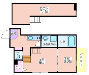 SayaReine Sugimoto【2階】の間取り