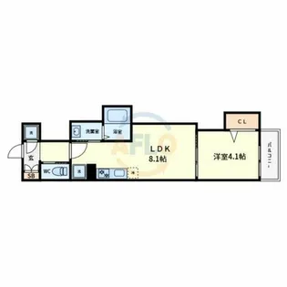 F asecia BONNY【202号室】の間取り