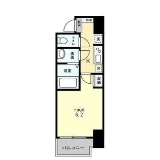 グランエクラ今宮戎【4階】の間取り