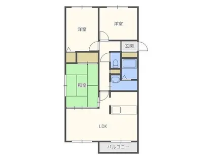 第2エクセルナガタ【2階】の間取り