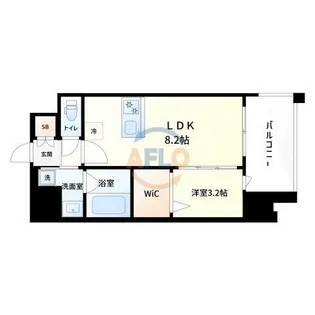 レオンコンフォート九条アルバ【5階】の間取り