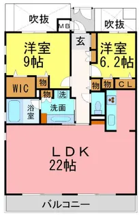 ITコート苦楽園【202号室】の間取り