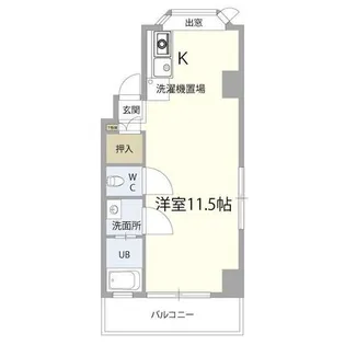 1Rの間取り画像