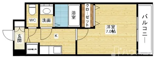 シャルマンパレ淡路【2階】の間取り