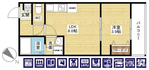 Avantio Erde【3階】の間取り