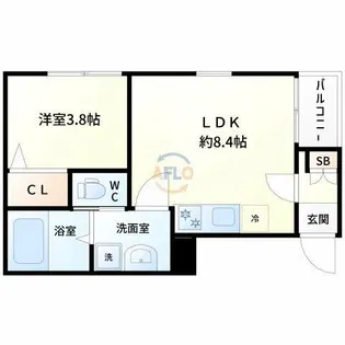 ノザトエトワール【3階】の間取り