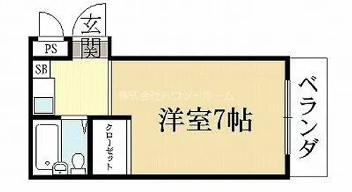 フォンティーヌ【201号室】の間取り