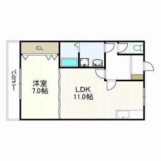 アーベイン白鳥【3階】の間取り
