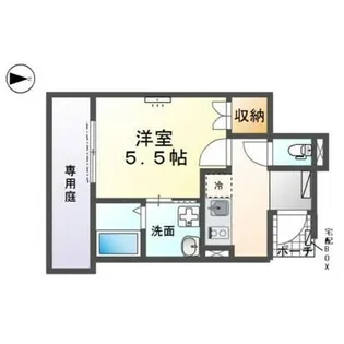 エミフル妙音【1階】の間取り