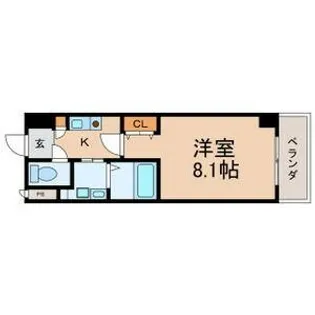 AHマンション泉【5階】の間取り