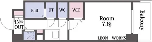 ミラージュパレス難波クルヴァ【5階】の間取り