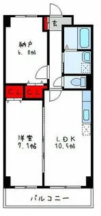 コスモ【5階】の間取り