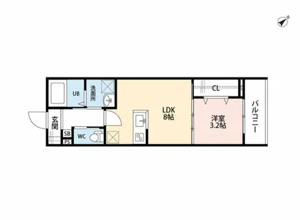(仮称)robot home千早【103号室】の間取り