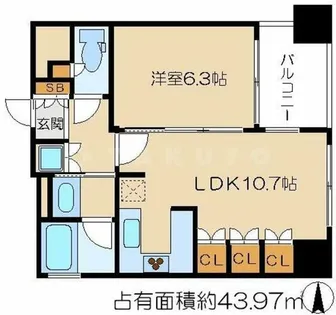 リーガル京都御所東【4階】の間取り
