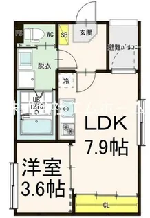 Harmony Terrace本陣【2階】の間取り