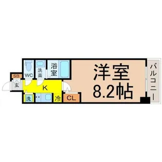 S-RESIDENCE名駅West【14階】の間取り