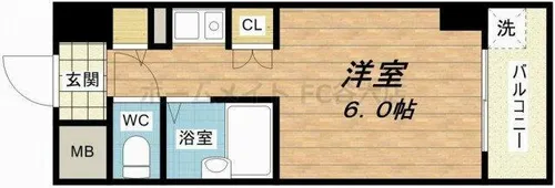 エムロード玉造【4階】の間取り