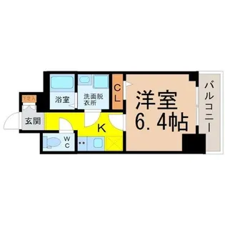 エスリード名古屋STATION WEST【6階】の間取り