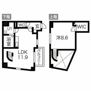 ES-Grande Minamimorimachi【7階】の間取り