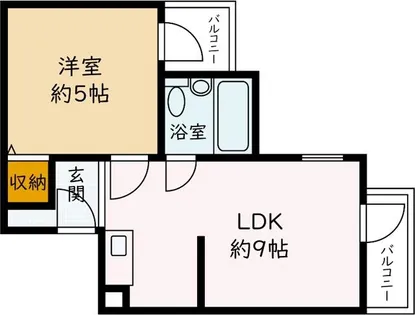 六龍苑岡町【3階】の間取り