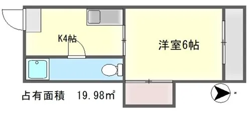 晃華ハイツ【3階】の間取り