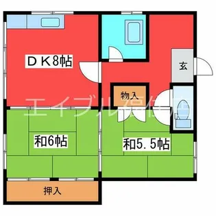 よしみ荘【1階】の間取り