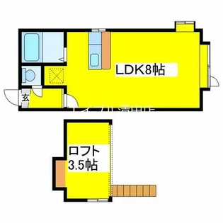 エスポアール清田【204号室】の間取り
