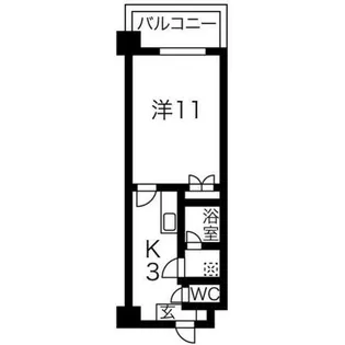 ING北大前【4階】の間取り