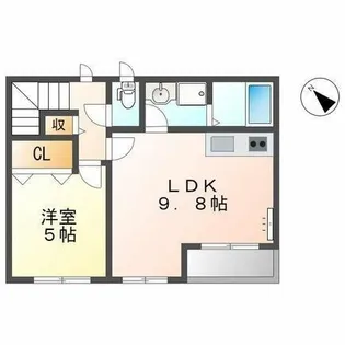 パシフィックパレス向山【2階】の間取り