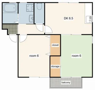 エスペランサ香呂【101号室】の間取り