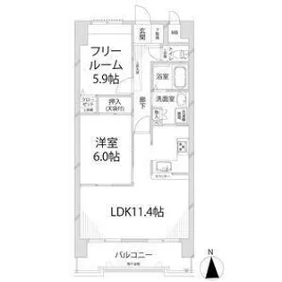 プレステージ姫路坂田町【9階】の間取り
