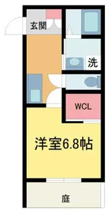 maison poplar【106号室】の間取り