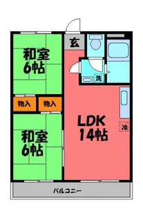 エルベコート甲陽園【3階】の間取り