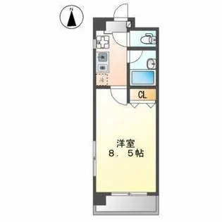 サンハイツ城西【4階】の間取り