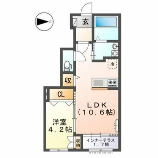 グランディール【1階】の間取り