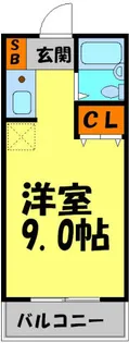 メゾン鼓ヶ滝【4階】の間取り