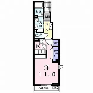 プリムラ【101号室】の間取り