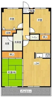 福岡県福岡市城南区鳥飼6丁目【マンション】の間取り