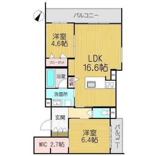 福岡県福岡市東区馬出2丁目【マンション】の間取り