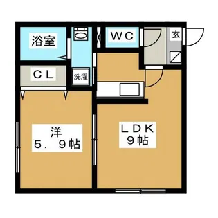 リラさっぽろ【1階】の間取り