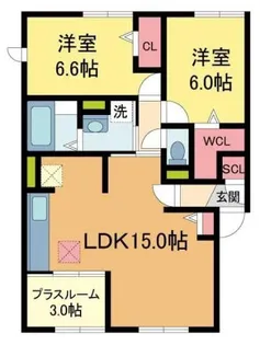 サイプレスコート【101号室】の間取り