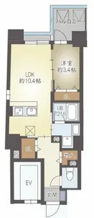 ハイデンス梅ヶ枝【5階】の間取り
