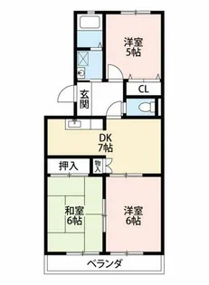 アークアビテ・桜町【403号室】の間取り