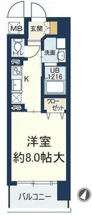 プリムール【6階】の間取り