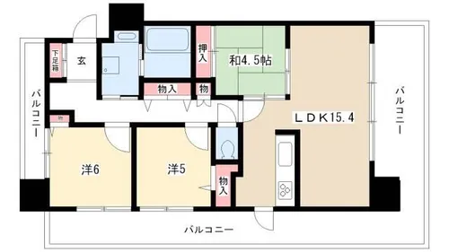 willDo黒川【0801号室】の間取り
