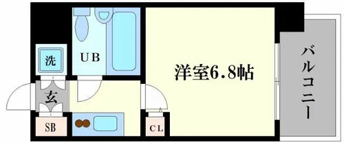 CLASS HILLS難波南【302号室】の間取り